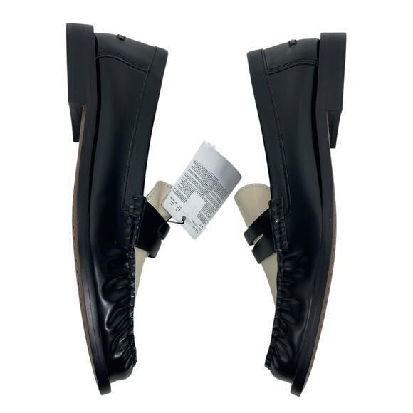 Mango Two Tone Leather Penny Loafer Black & White Size 39/ 8.5 - Picture 7 of 12